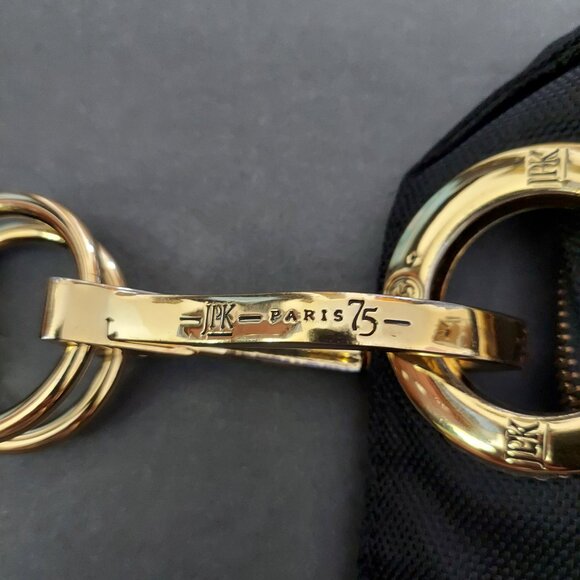 JPK Paris 75 Black Double Strap Canvas Bucket Tote/Handbag w/ Zipper Extender - Picture 4 of 9